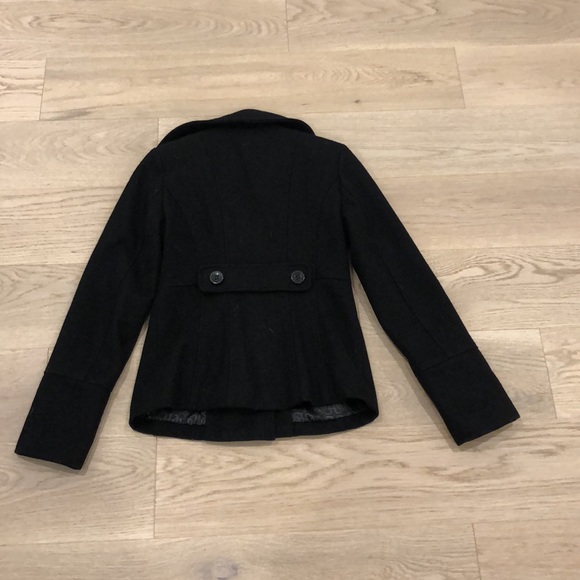 Guess Black Pea Coat - Picture 2 of 4